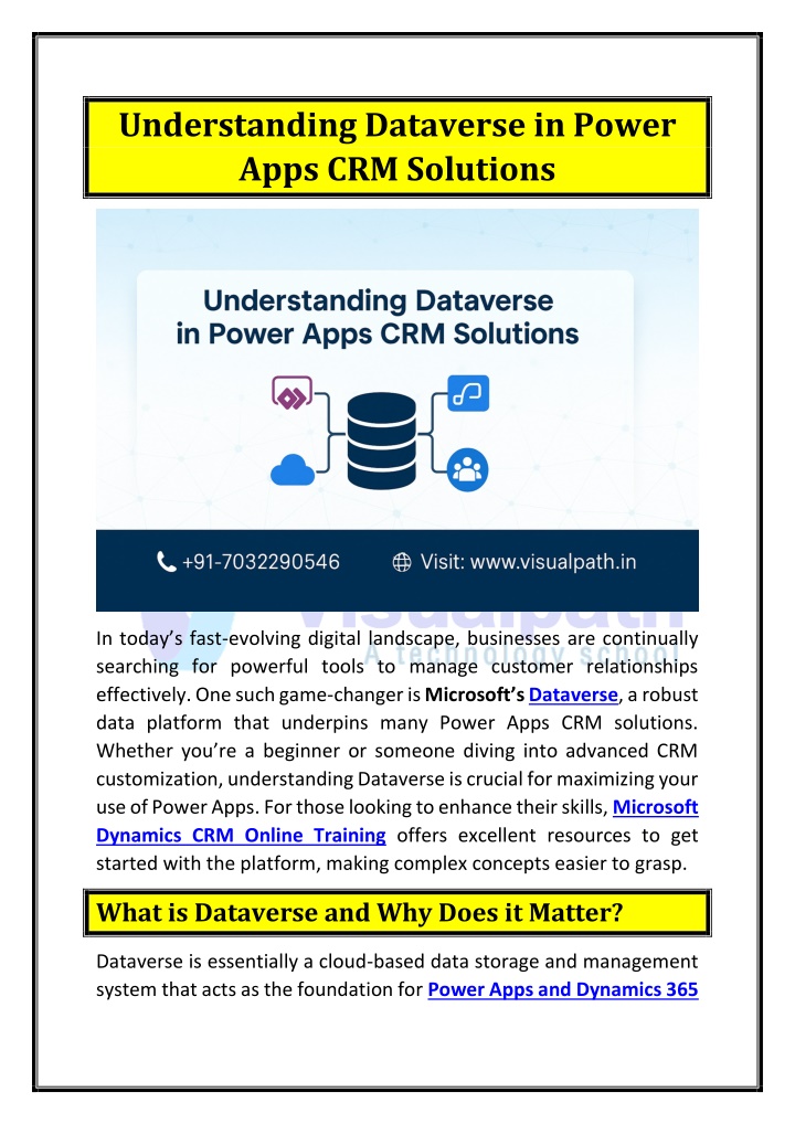 understanding dataverse in power apps