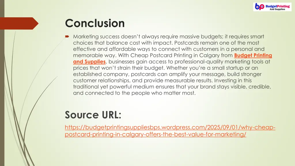conclusion