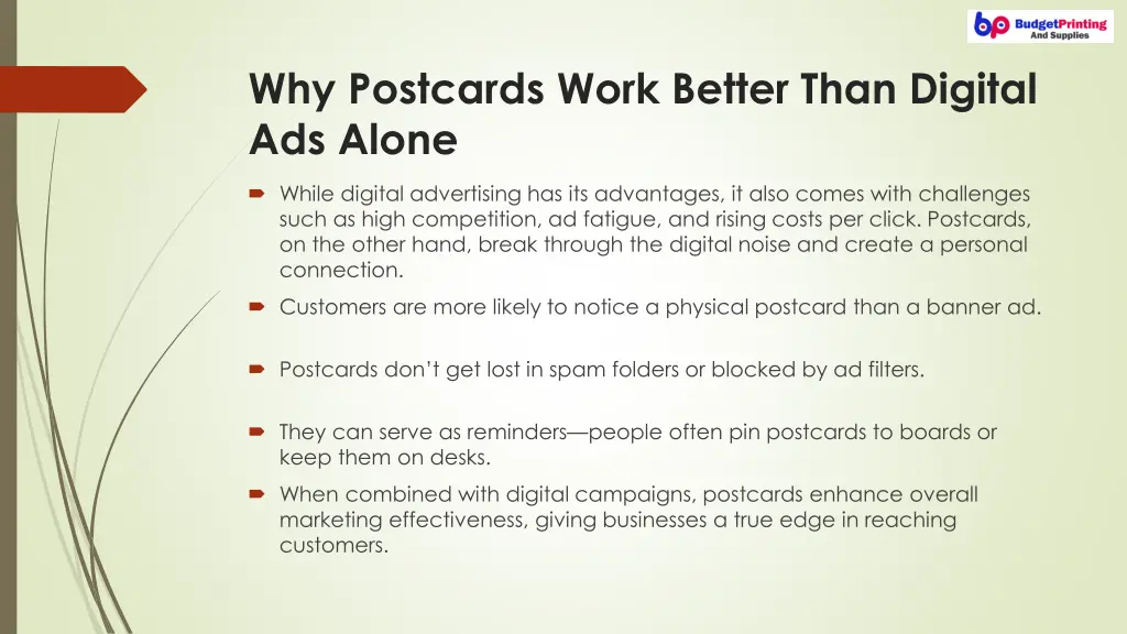why postcards work better than digital ads alone