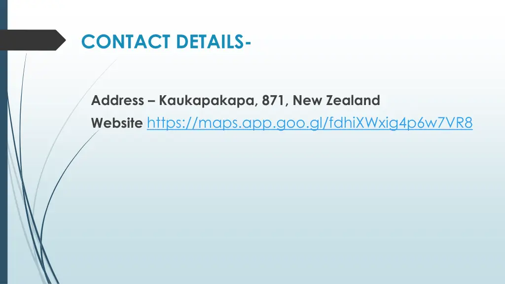 contact details