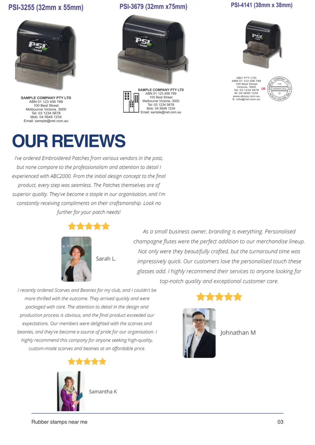 our reviews