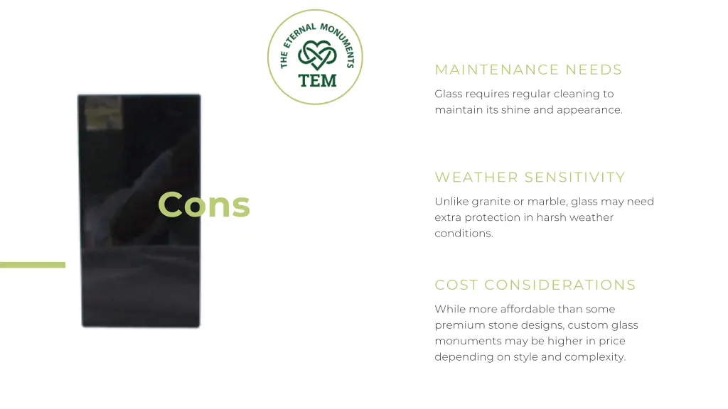 maintenance needs
