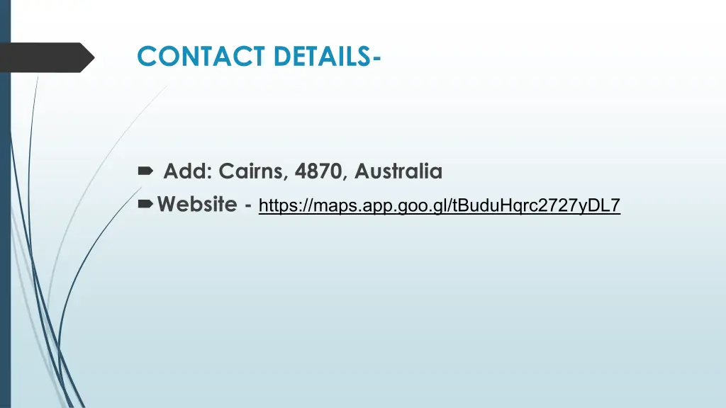 contact details