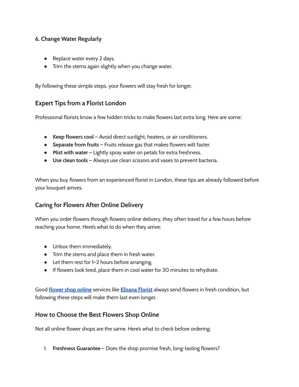 6 change water regularly