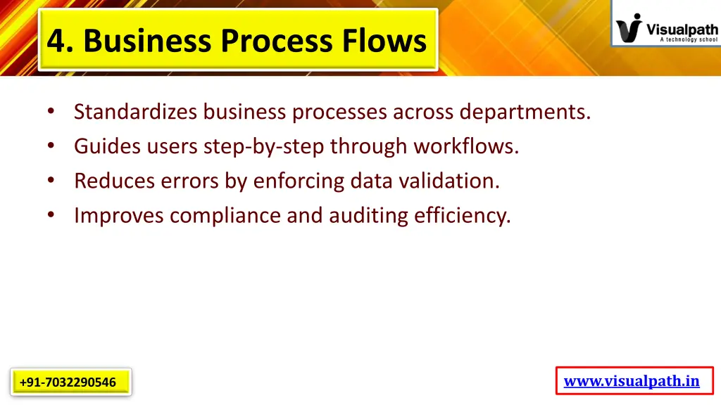 4 business process flows
