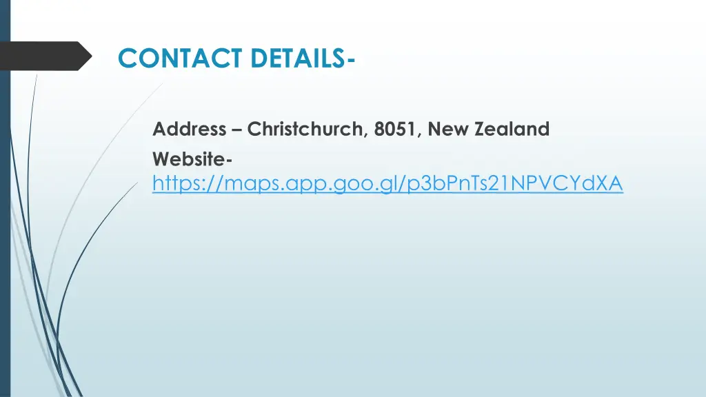 contact details