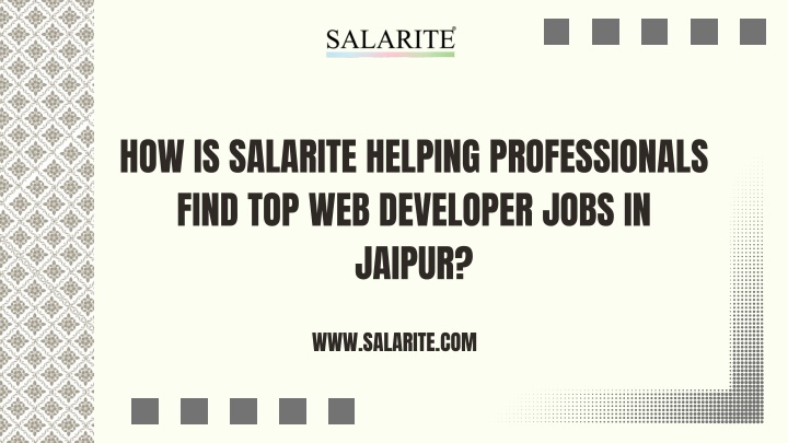 how is salarite helping professionals find