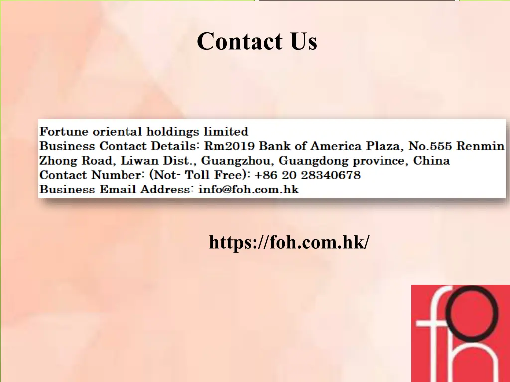contact us