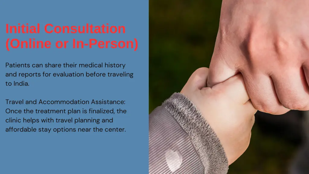 initial consultation online or in person