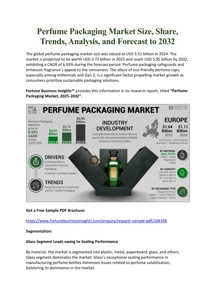 perfume packaging market size share trends