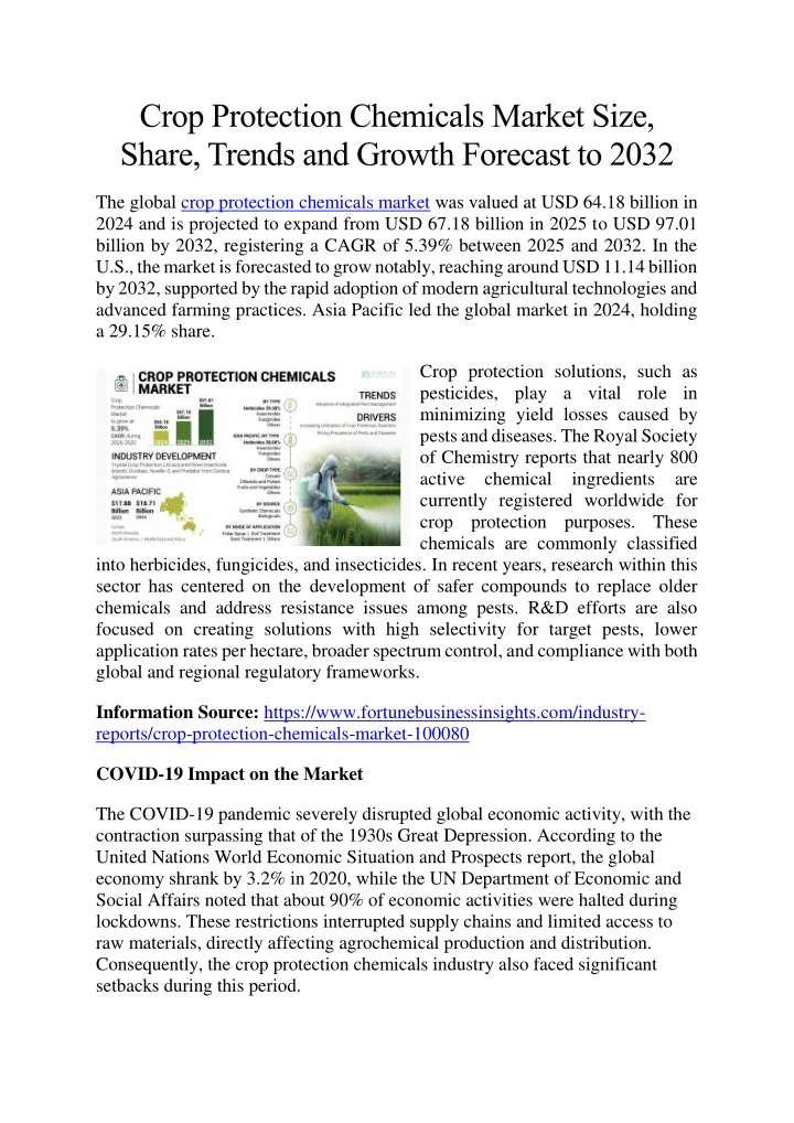 crop protection chemicals market size share