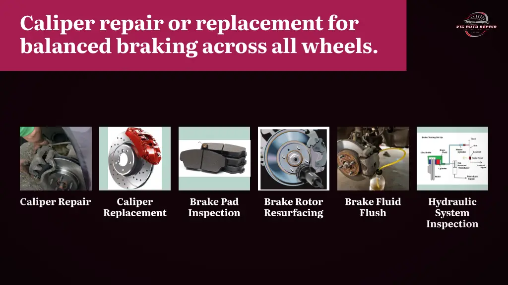 caliper repair or replacement for balanced