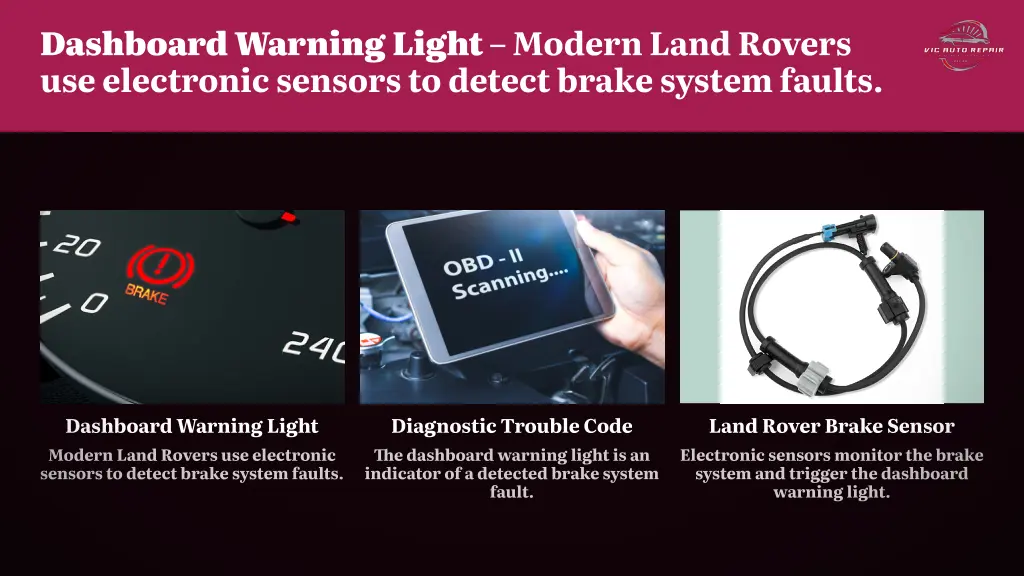 dashboard warning light modern land rovers
