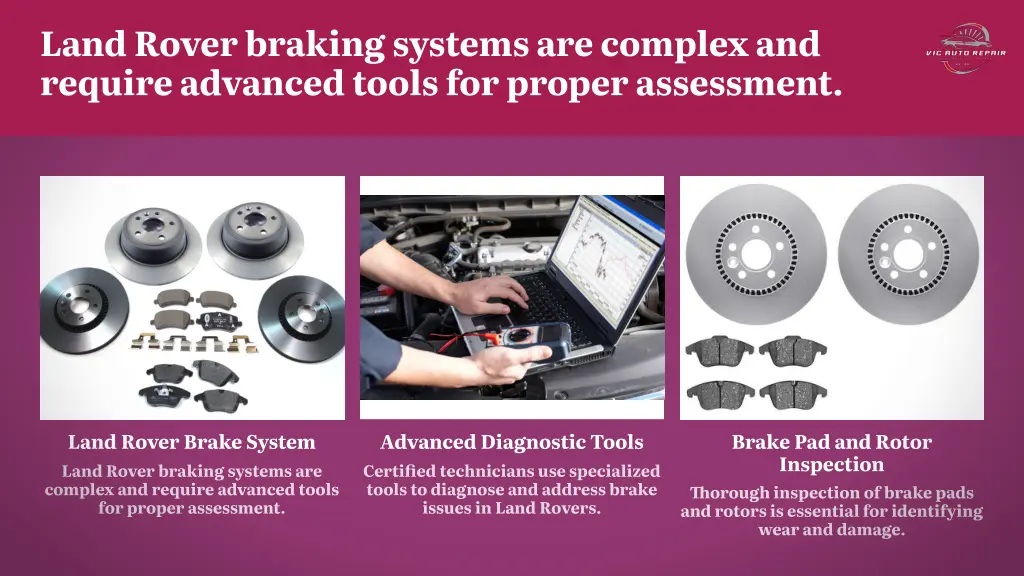 land rover braking systems are complex
