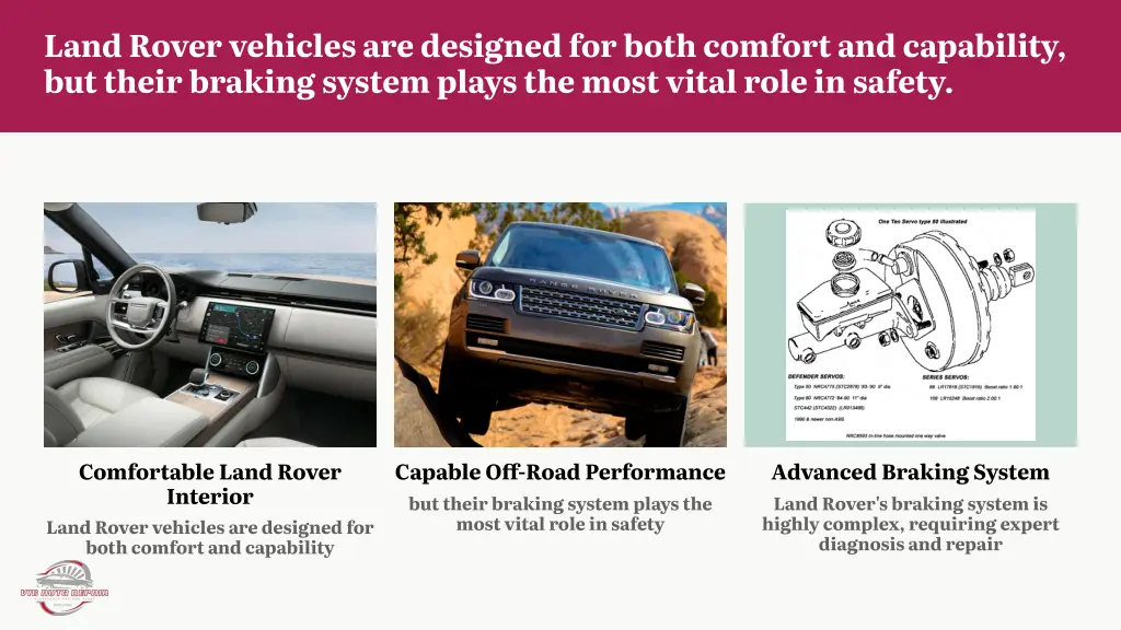 land rover vehicles are designed for both comfort