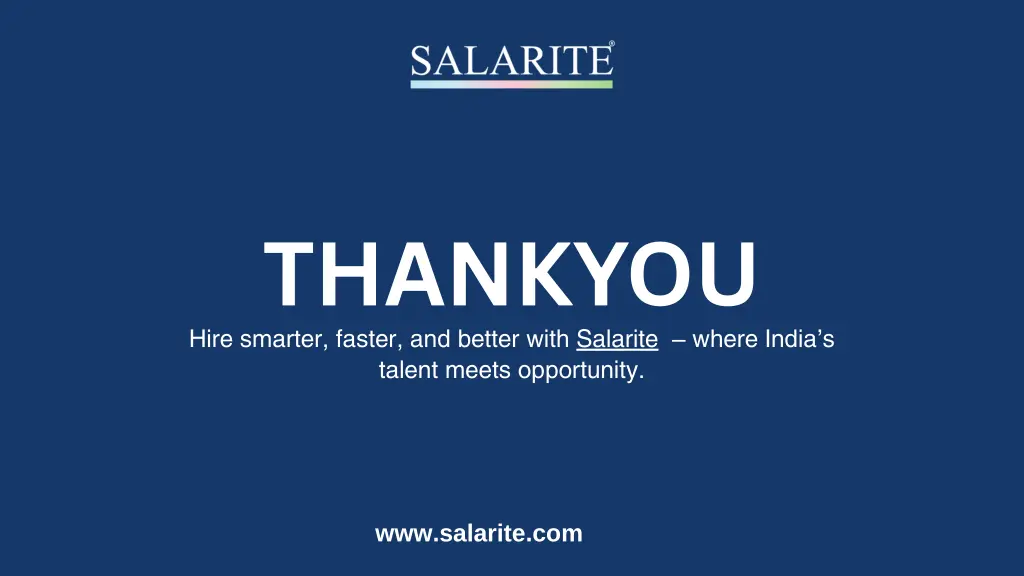 thankyou hire smarter faster and better with