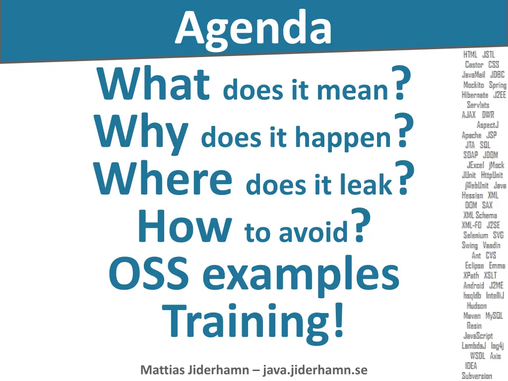 agenda what does it mean why does it happen where