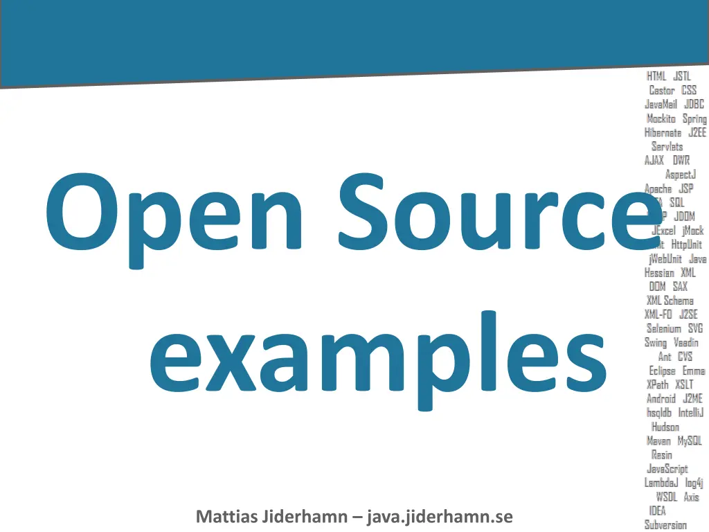 open source examples
