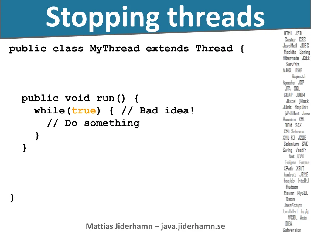 stopping threads