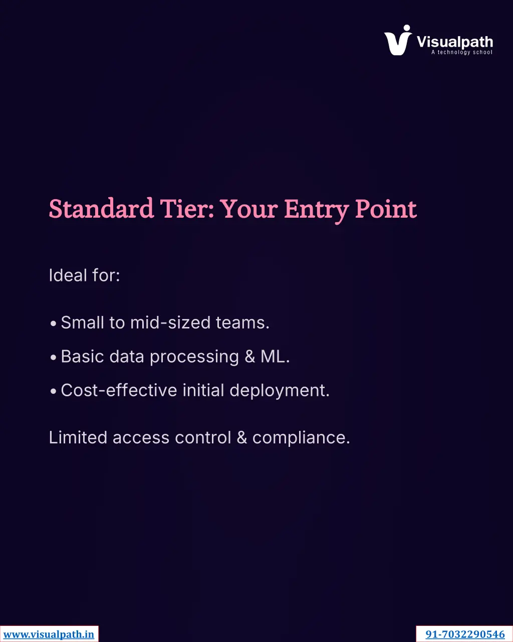 standard tier your entry point standard tier your