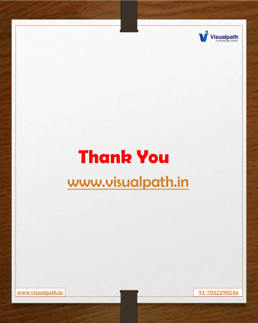 thank you www visualpath in