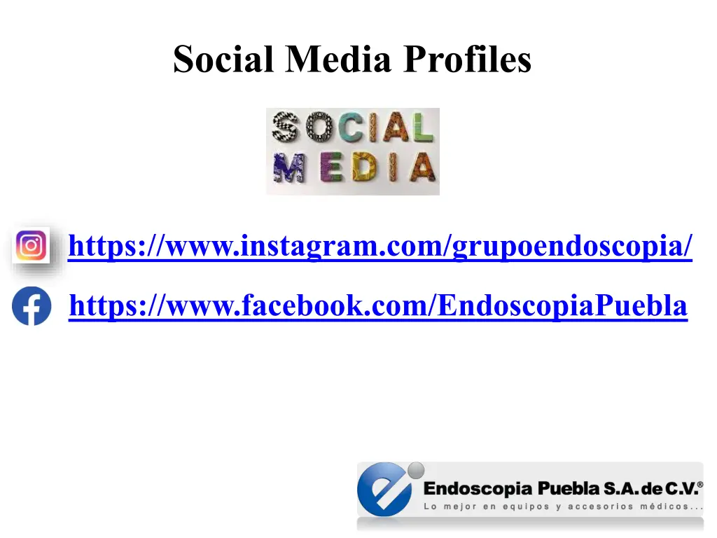 social media profiles