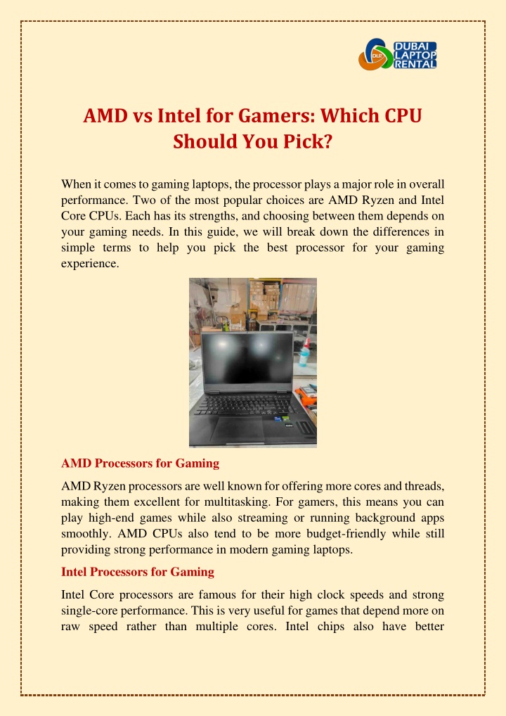 amd vs intel for gamers which cpu should you pick