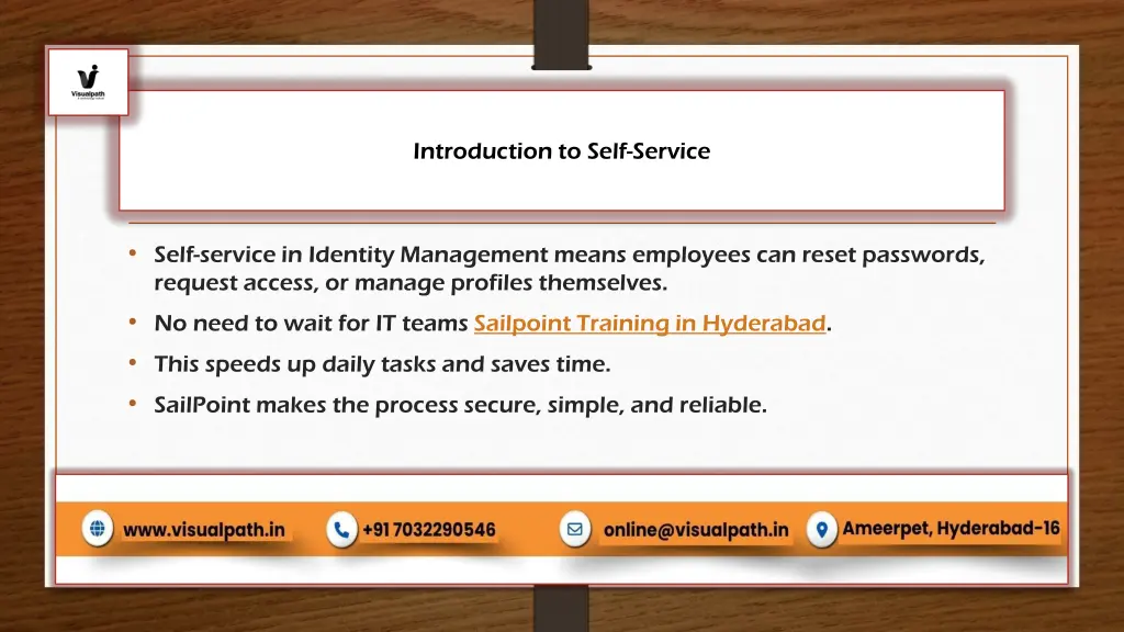 introduction to self service