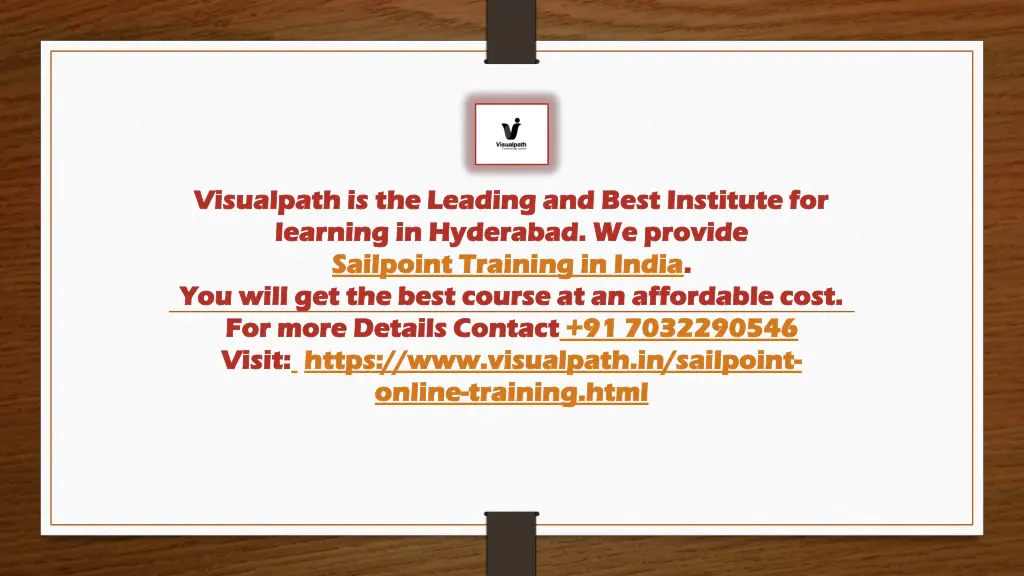 visualpath is the leading and best institute