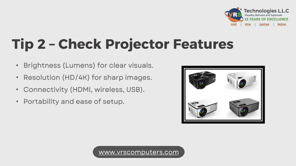 tip 2 check projector features