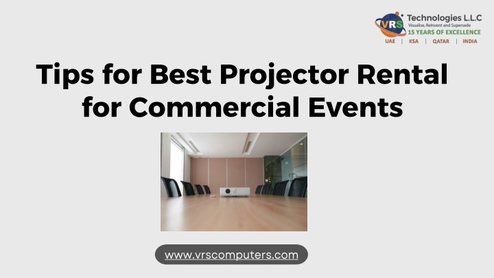 tips for best projector rental for commercial