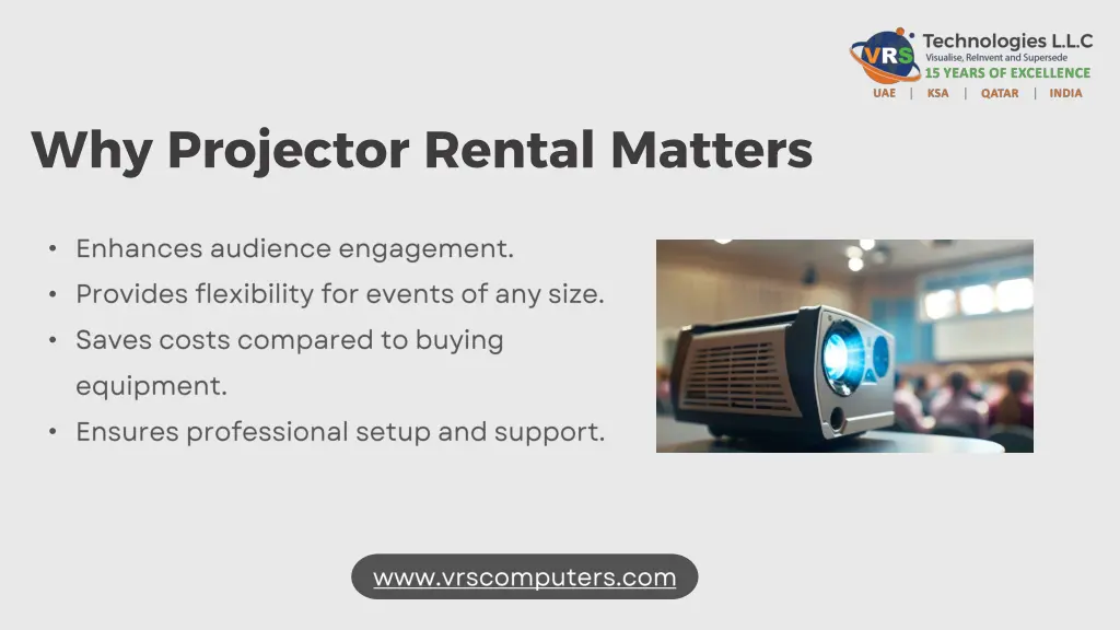 why projector rental matters