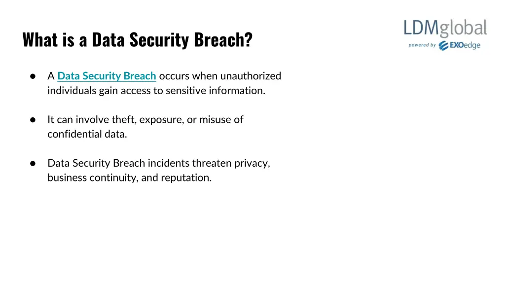 what is a data security breach