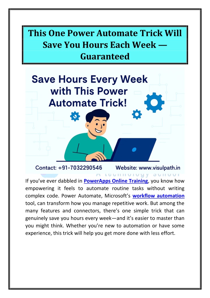this one power automate trick will save you hours