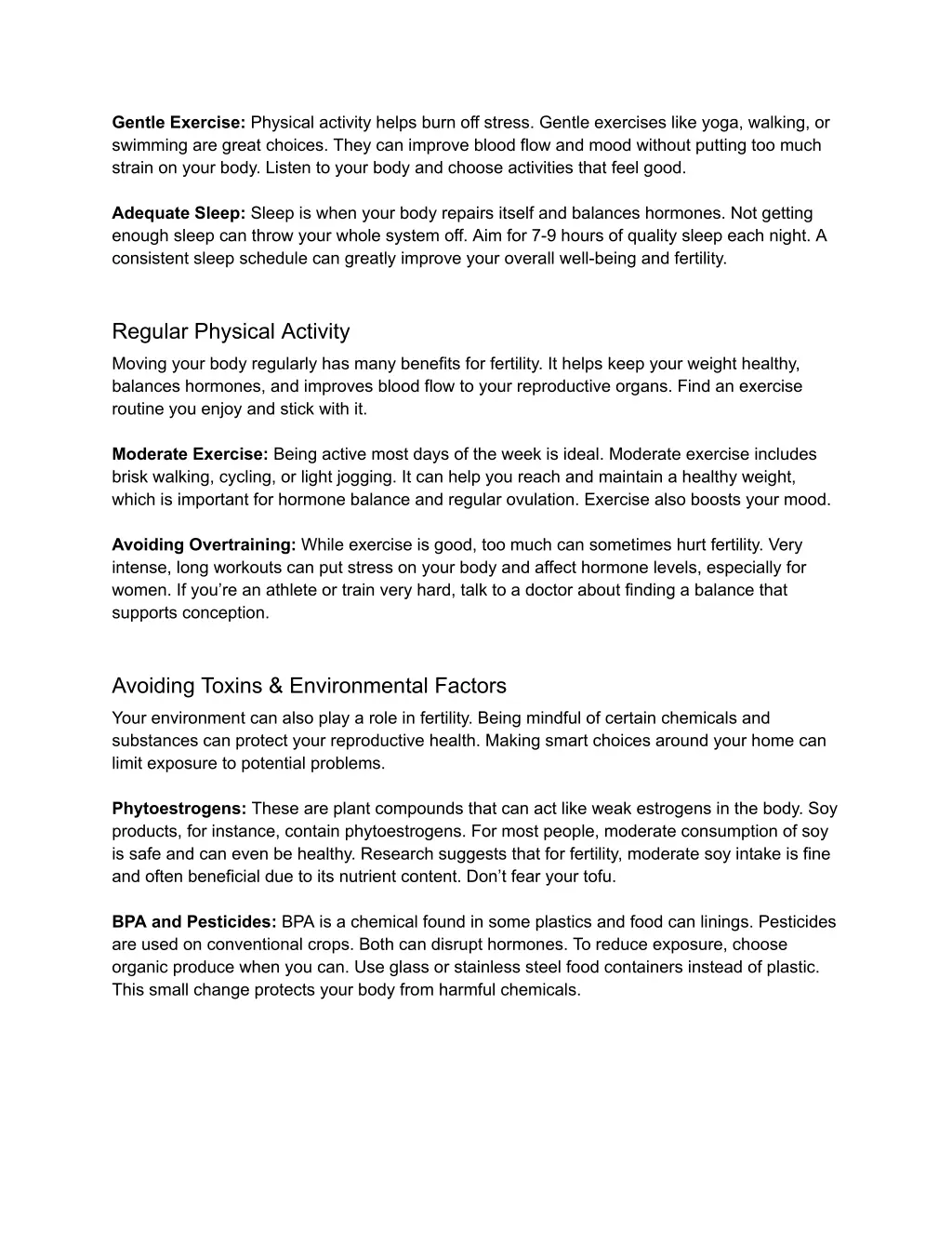 gentle exercise physical activity helps burn