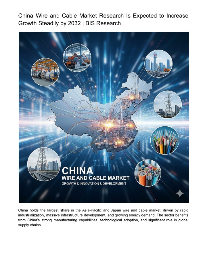 china wire and cable market research is expected