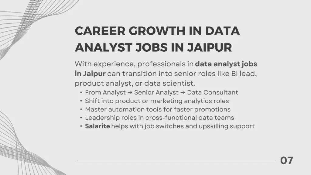 career growth in data analyst jobs in jaipur