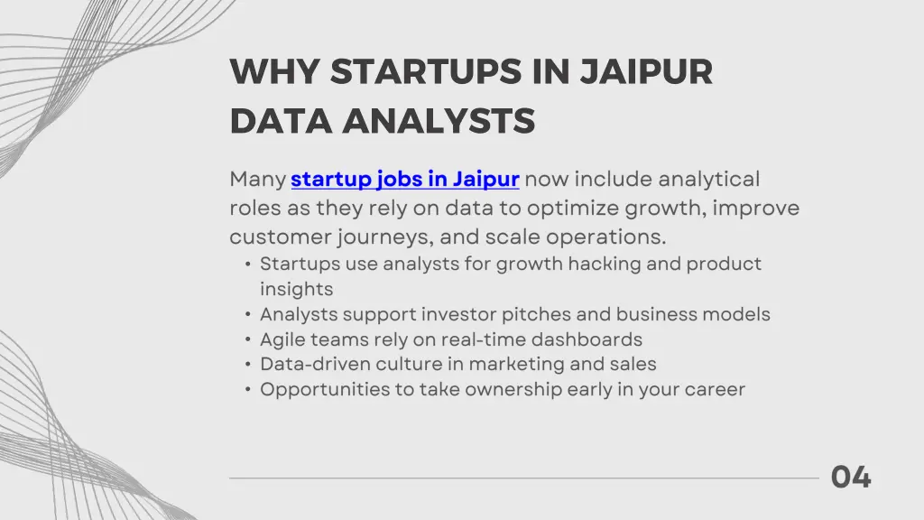 why startups in jaipur data analysts