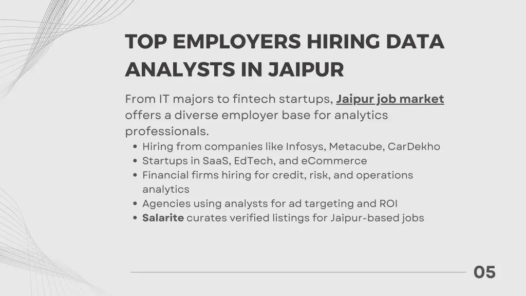 top employers hiring data analysts in jaipur