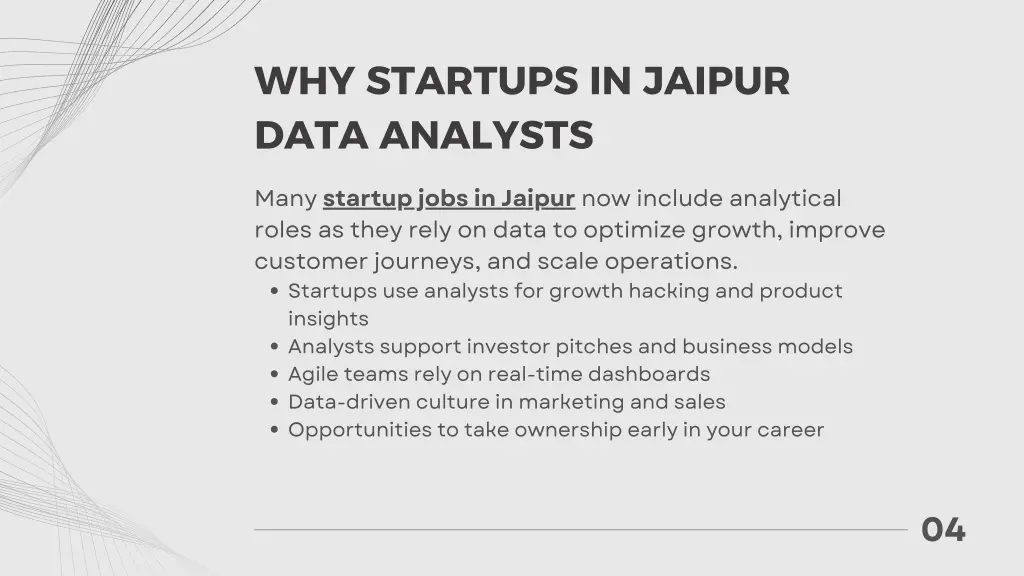 why startups in jaipur data analysts