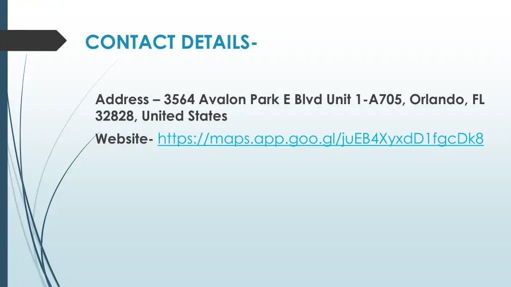 contact details