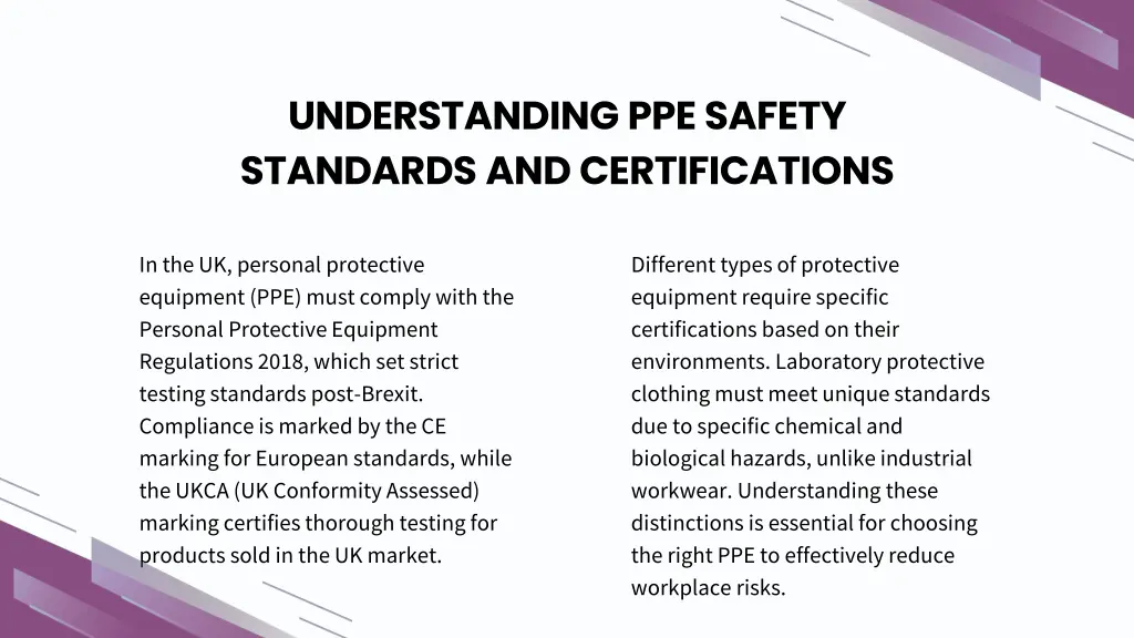 understanding ppe safety standards