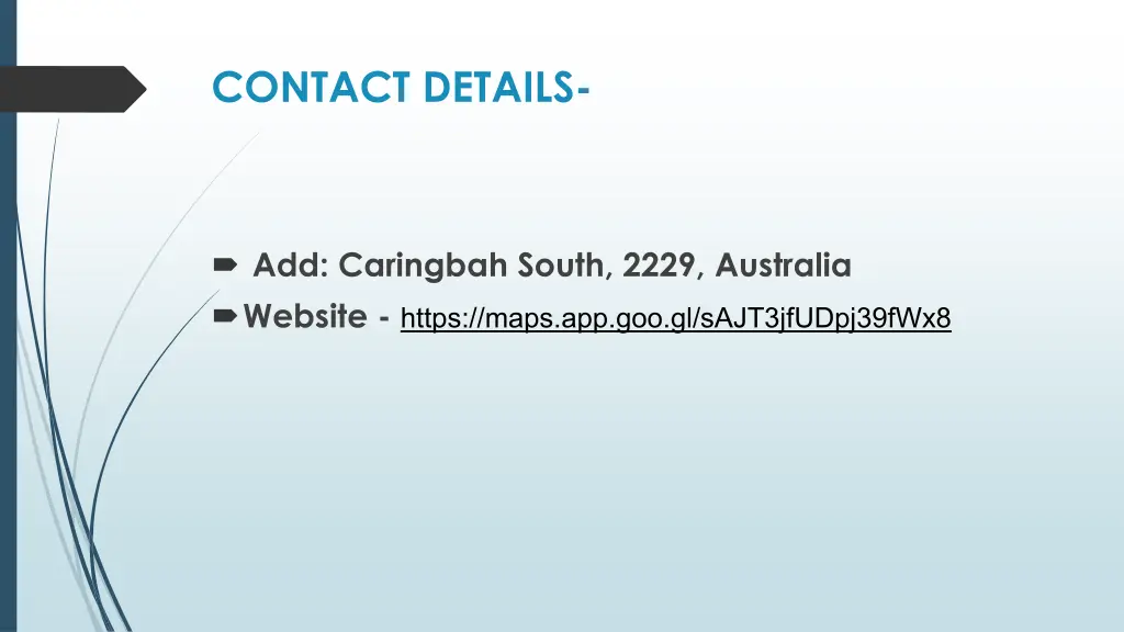 contact details
