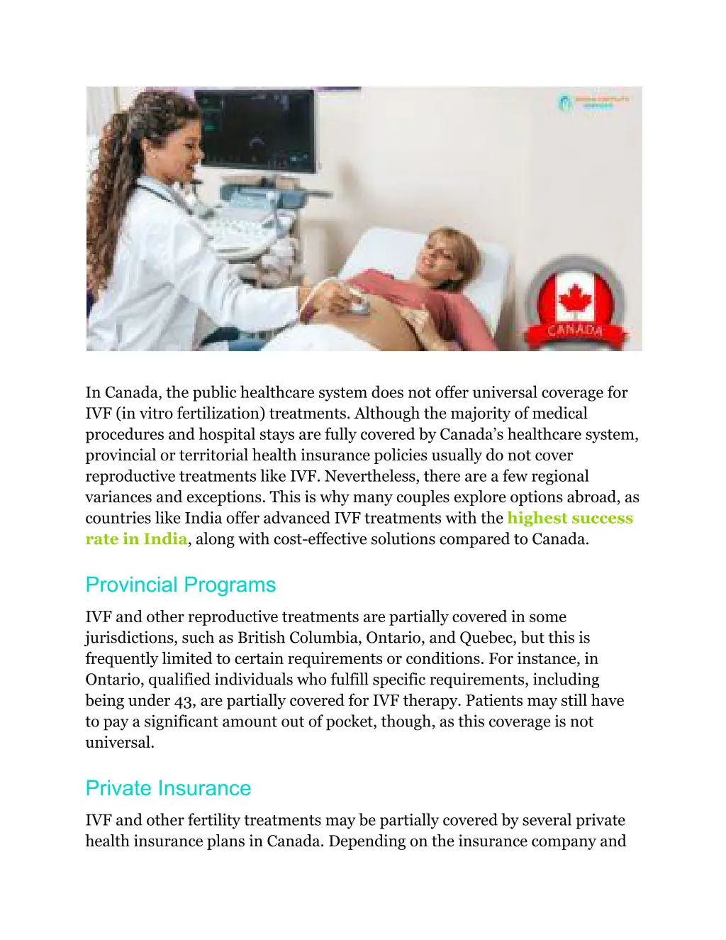 in canada the public healthcare system does