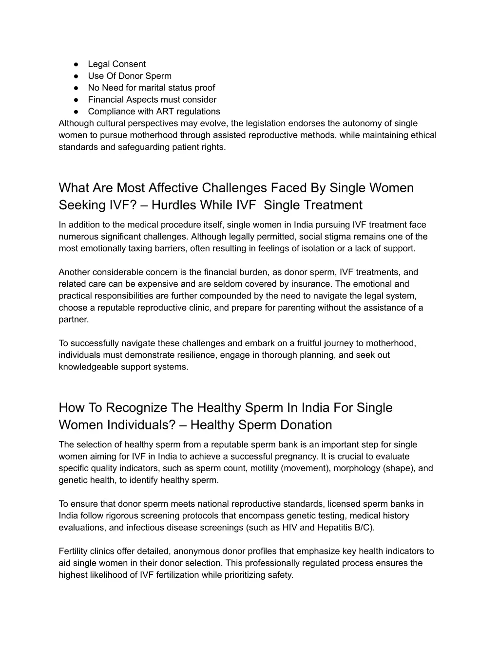 legal consent use of donor sperm no need