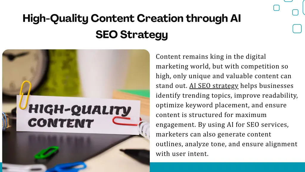 high quality content creation through ai