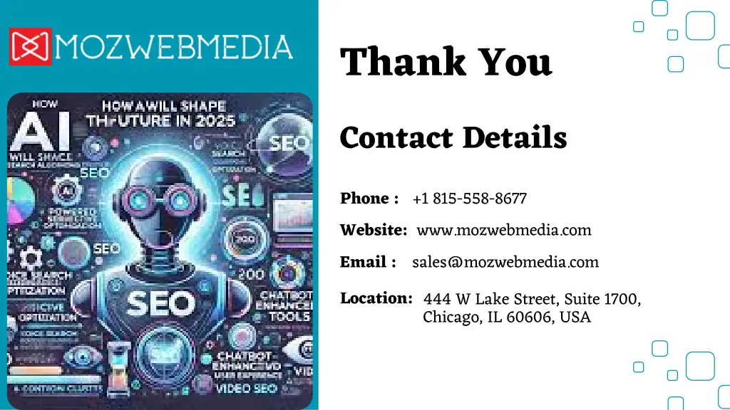 thank you contact details