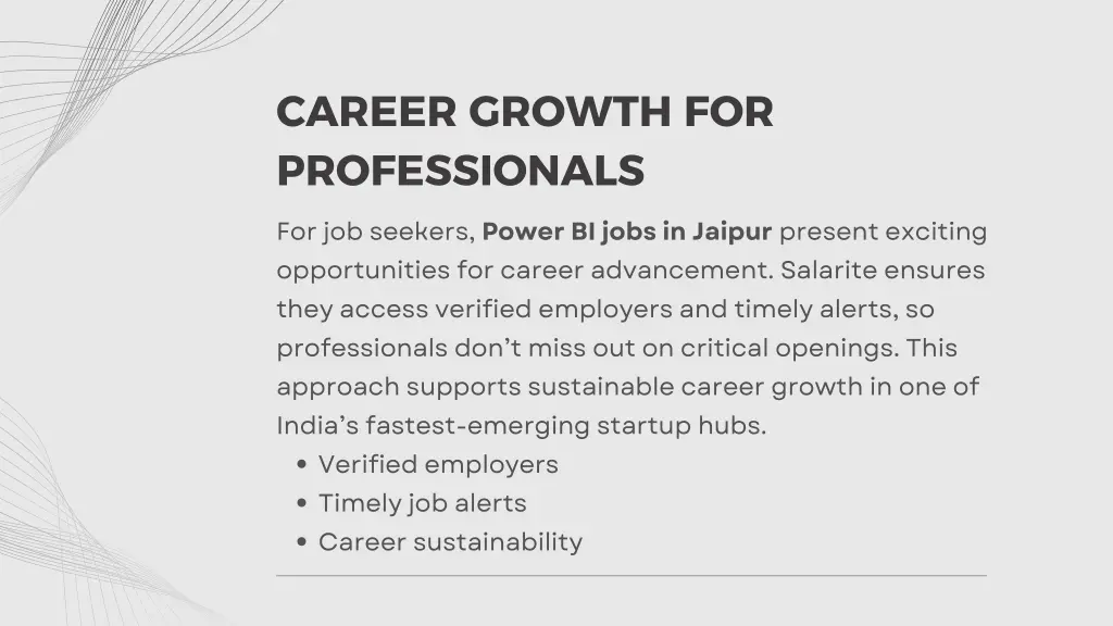 career growth for professionals