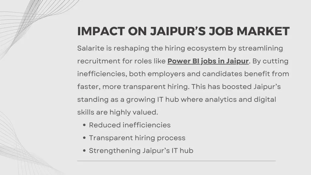 impact on jaipur s job market