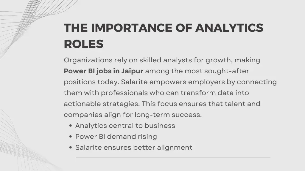 the importance of analytics roles